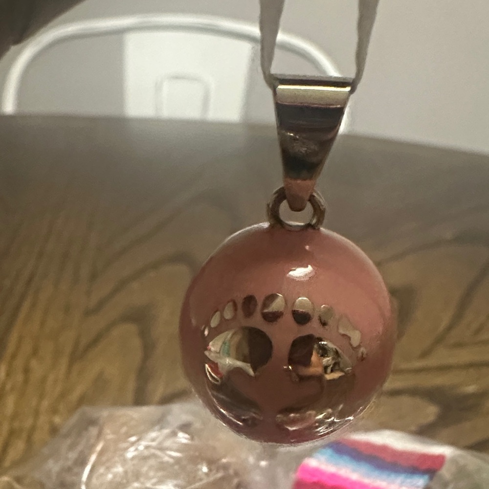 Elegant Pink Tree of Life Pendant Necklace